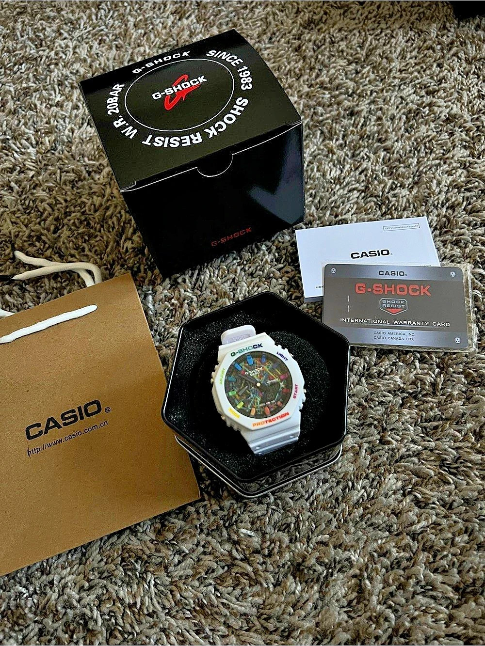 Casio G-Shock GA-B2100FC-7A White & Black Watch